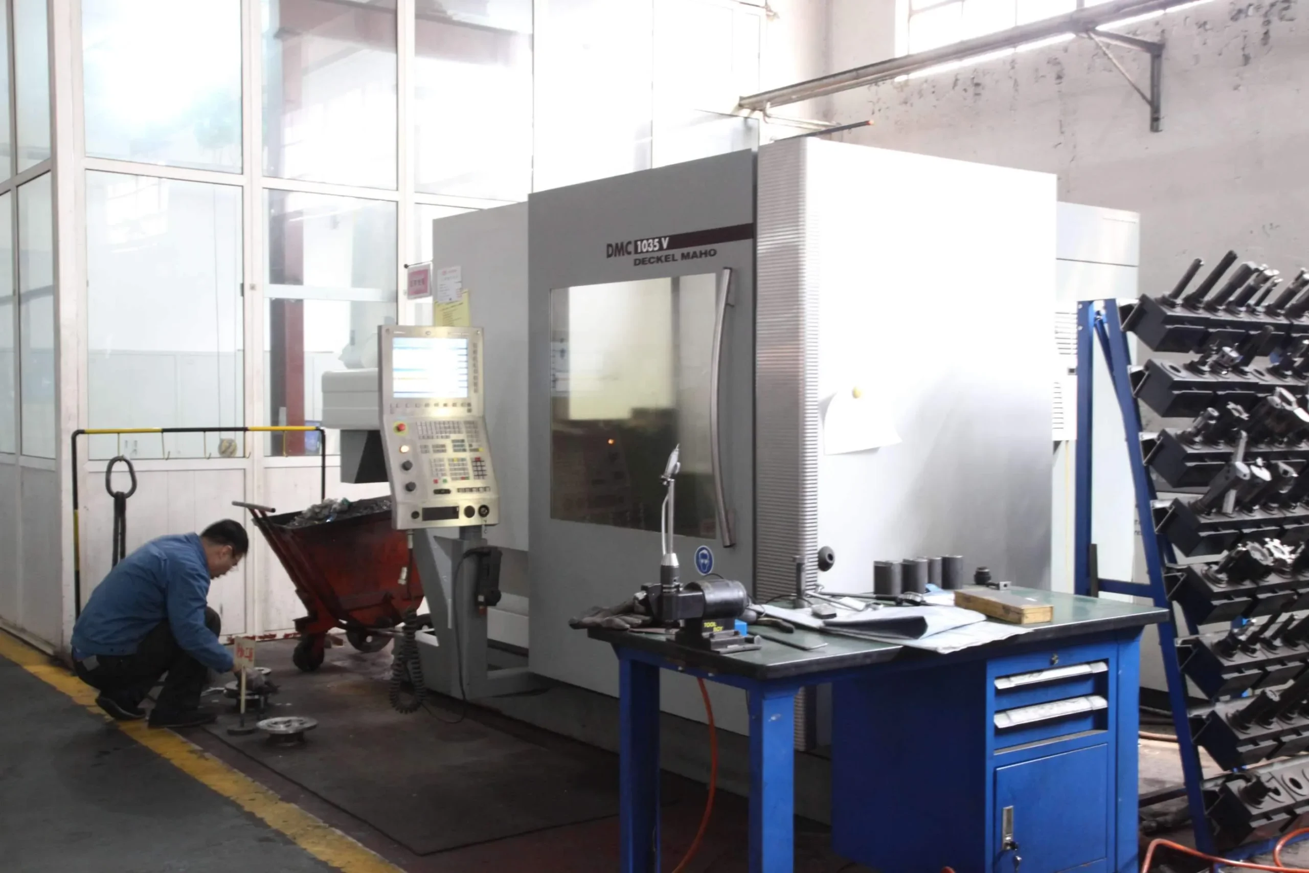 DMG Mori precision CNC milling machine — German high-accuracy machining center used in industrial pump component manufacturing