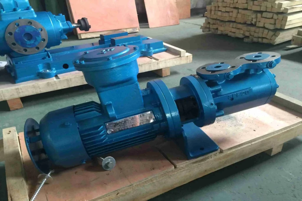 CTP SPF series three screw pump — industrial lubrication application showcasing precision fluid delivery in machinery lubrication systems
