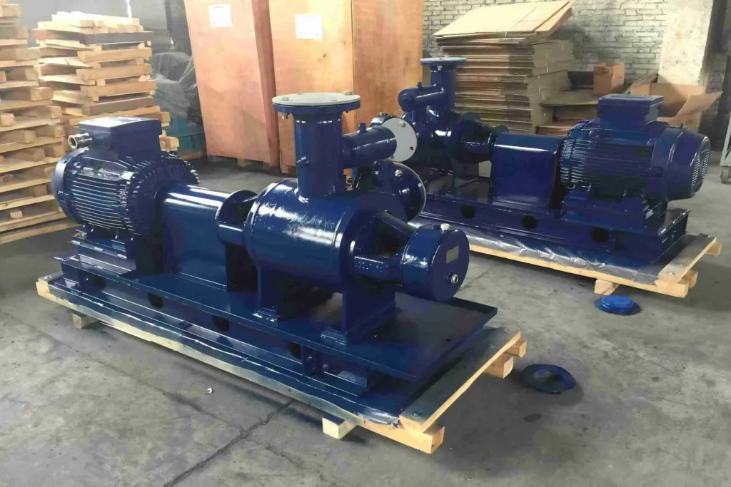 CTP W series twin screw pump — Cuban oilfield installation showcasing positive displacement pump in crude oil extraction and transfer operations