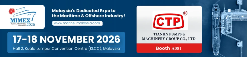 CTP Pumps (Tianjin Pumps & Machinery Group) at MIMEX 2026, 17–18 November 2026, Hall 2, Kuala Lumpur Convention Centre, Booth A081